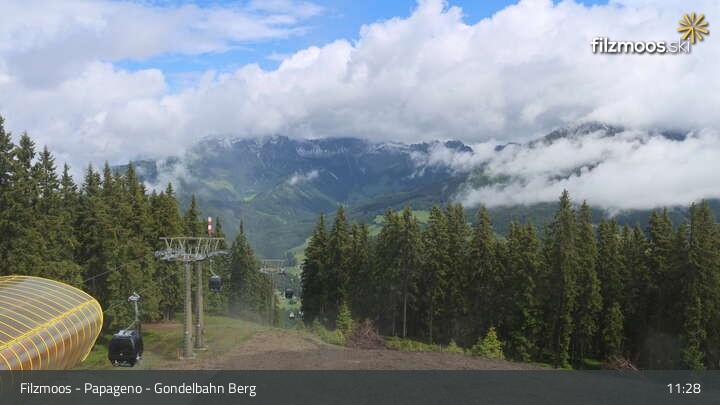Archiv Foto Webcam Filzmoos: Bergstation Papagenobahn