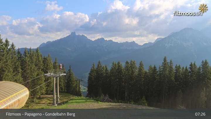 Archiv Foto Webcam Filzmoos: Bergstation Papagenobahn