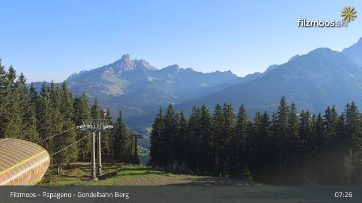 Archiv Foto Webcam Filzmoos: Bergstation Papagenobahn