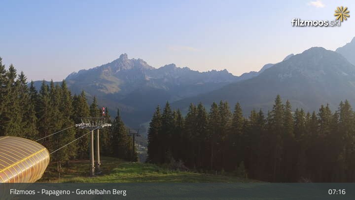 Archiv Foto Webcam Filzmoos: Bergstation Papagenobahn