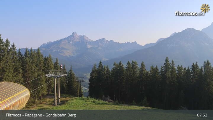 Archiv Foto Webcam Filzmoos: Bergstation Papagenobahn