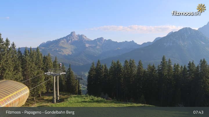Archiv Foto Webcam Filzmoos: Bergstation Papagenobahn