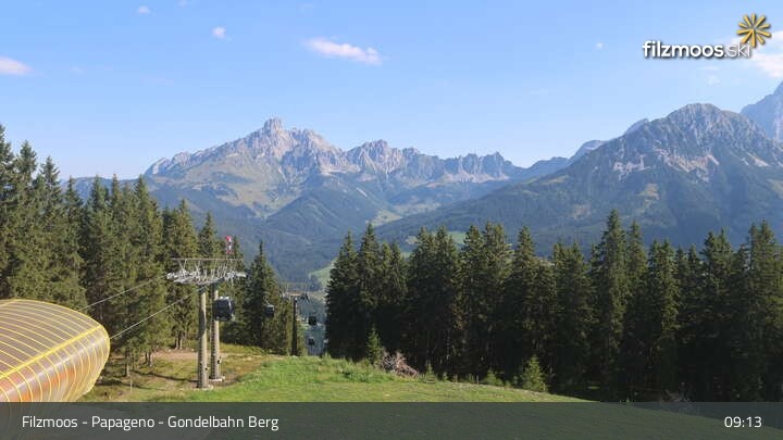 Archiv Foto Webcam Filzmoos: Bergstation Papagenobahn