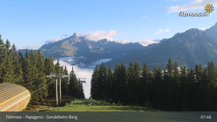 Archiv Foto Webcam Filzmoos: Bergstation Papagenobahn