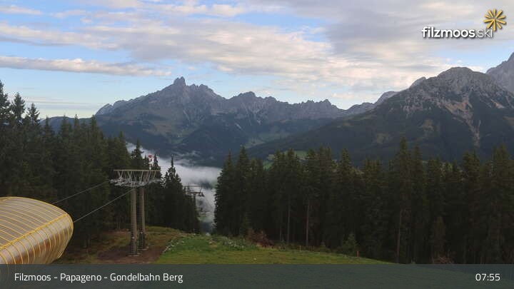 Archiv Foto Webcam Filzmoos: Bergstation Papagenobahn