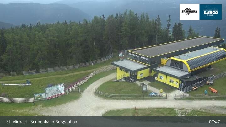 Archiv Foto Webcam St. Michael - Blick Bergstation Sonnenbahn Gondel