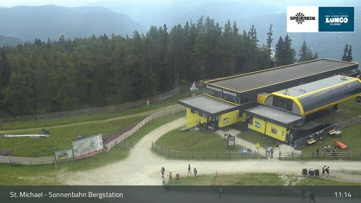 Archiv Foto Webcam St. Michael - Blick Bergstation Sonnenbahn Gondel