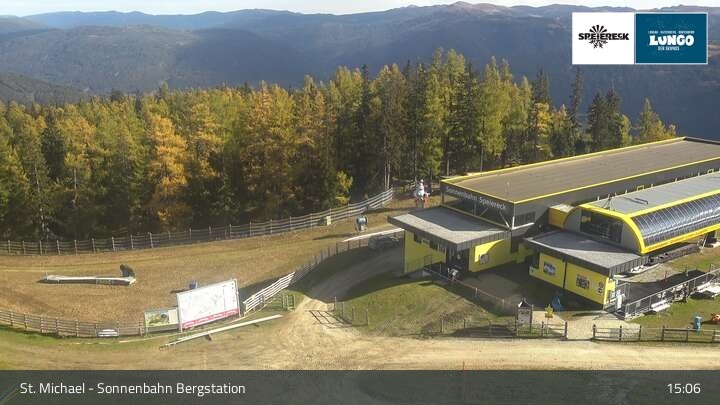 Archiv Foto Webcam St. Michael - Blick Bergstation Sonnenbahn Gondel