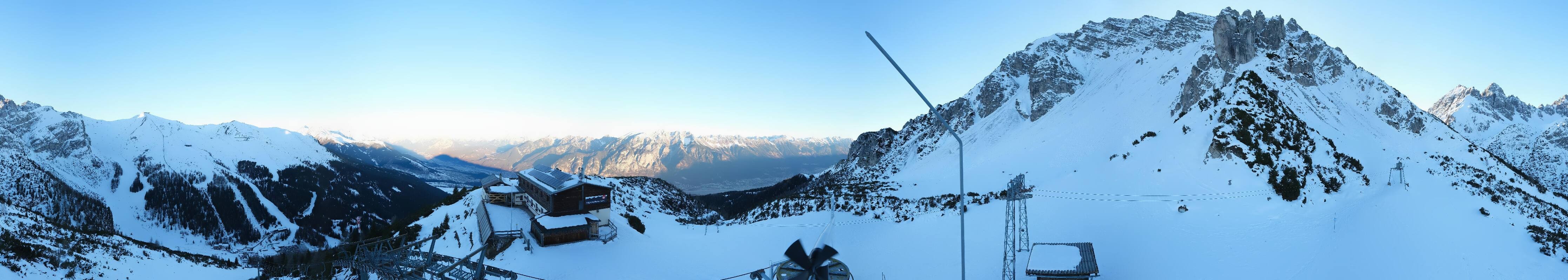 Archiv Foto Webcam Axams: Blick vom Birgitzköpflhaus