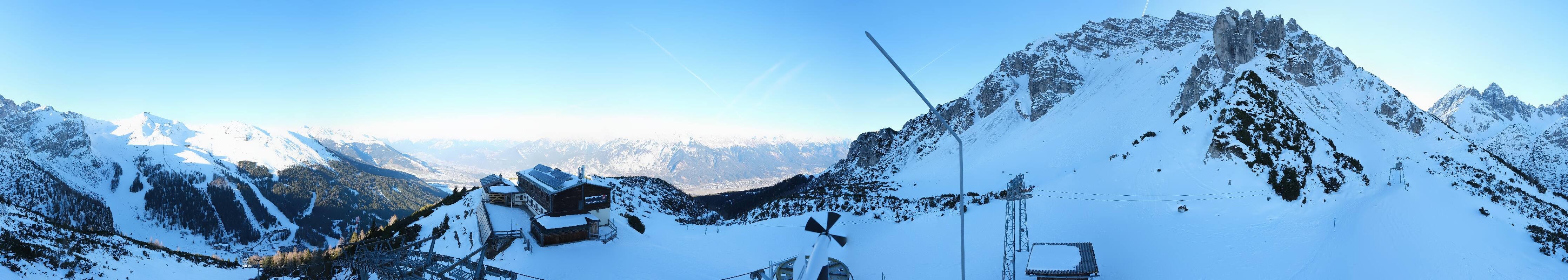Archiv Foto Webcam Axams: Blick vom Birgitzköpflhaus