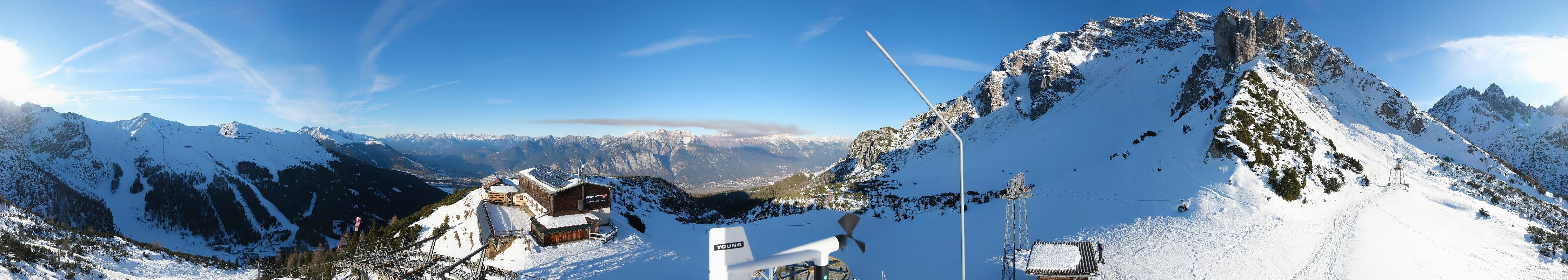 Archiv Foto Webcam Axams: Blick vom Birgitzköpflhaus