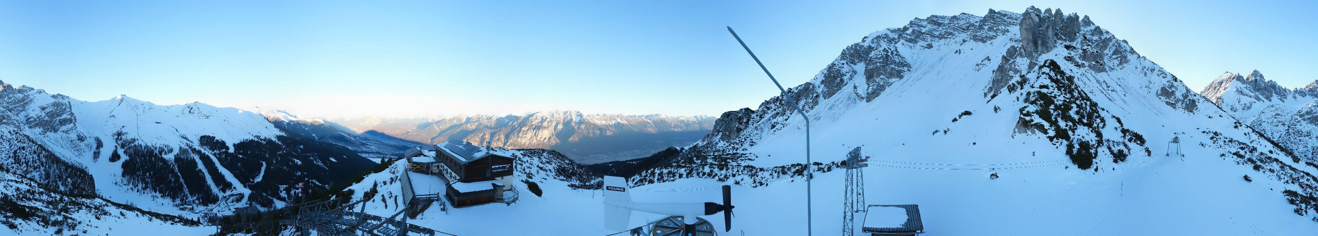 Archiv Foto Webcam Axams: Blick vom Birgitzköpflhaus