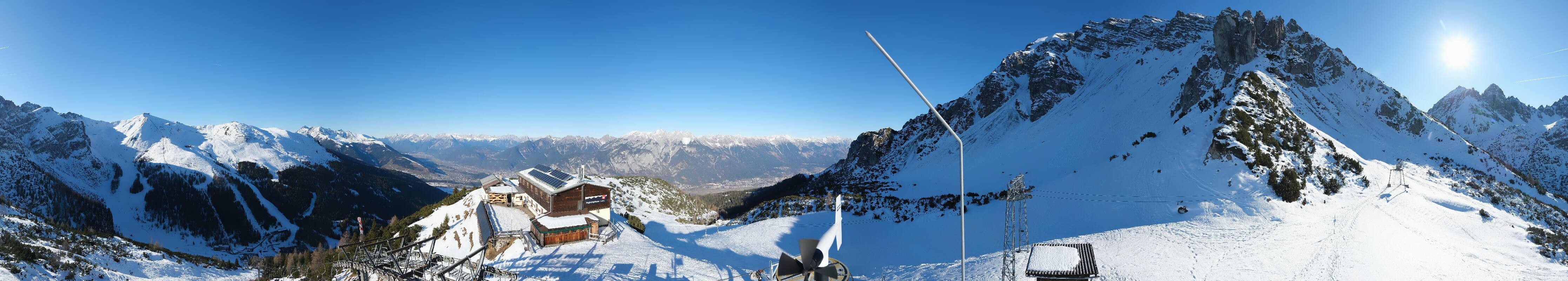 Archiv Foto Webcam Axams: Blick vom Birgitzköpflhaus