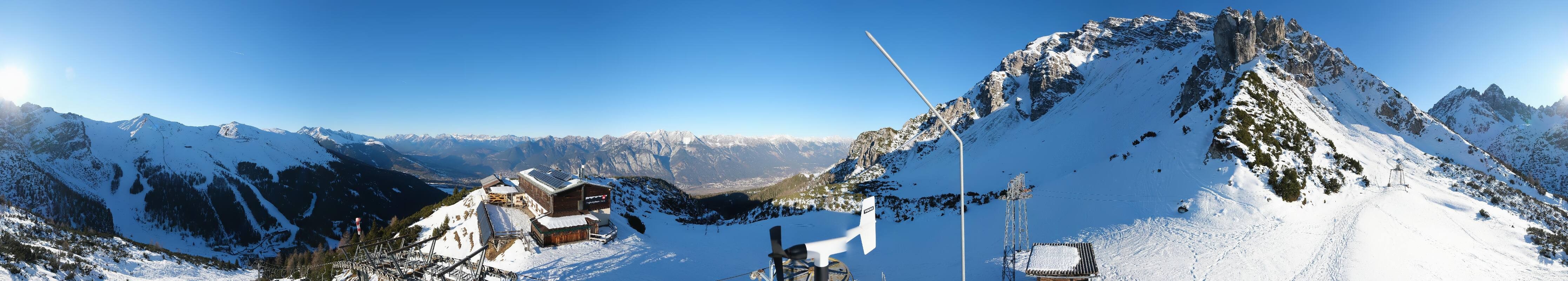 Archiv Foto Webcam Axams: Blick vom Birgitzköpflhaus
