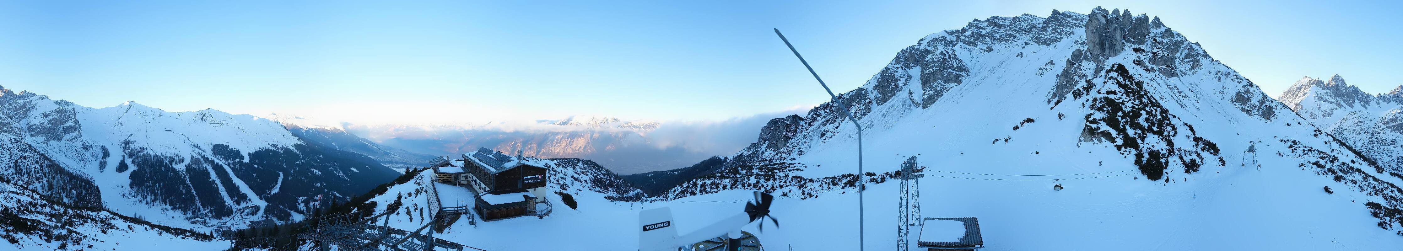 Archiv Foto Webcam Axams: Blick vom Birgitzköpflhaus