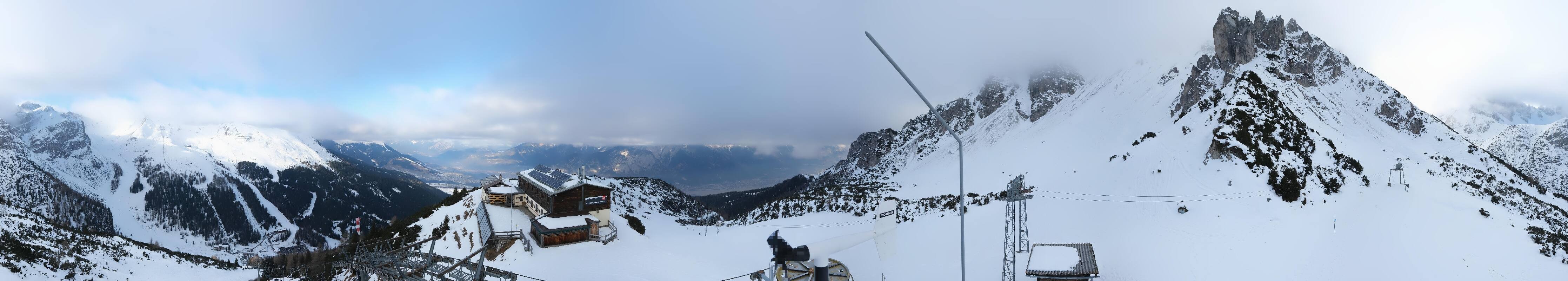 Archiv Foto Webcam Axams: Blick vom Birgitzköpflhaus