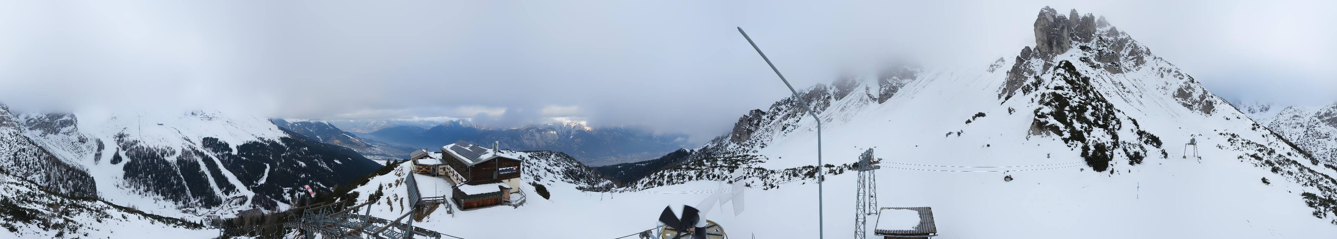 Archiv Foto Webcam Axams: Blick vom Birgitzköpflhaus