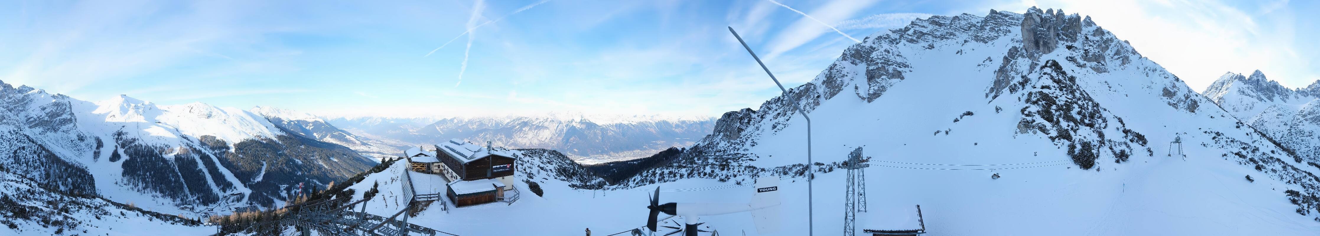 Archiv Foto Webcam Axams: Blick vom Birgitzköpflhaus