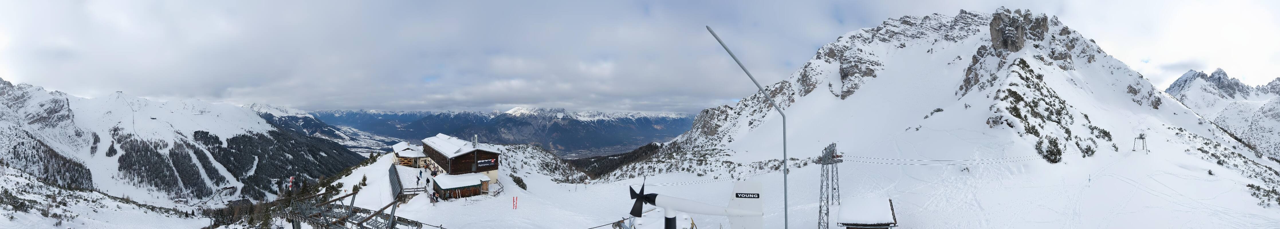 Archiv Foto Webcam Axams: Blick vom Birgitzköpflhaus