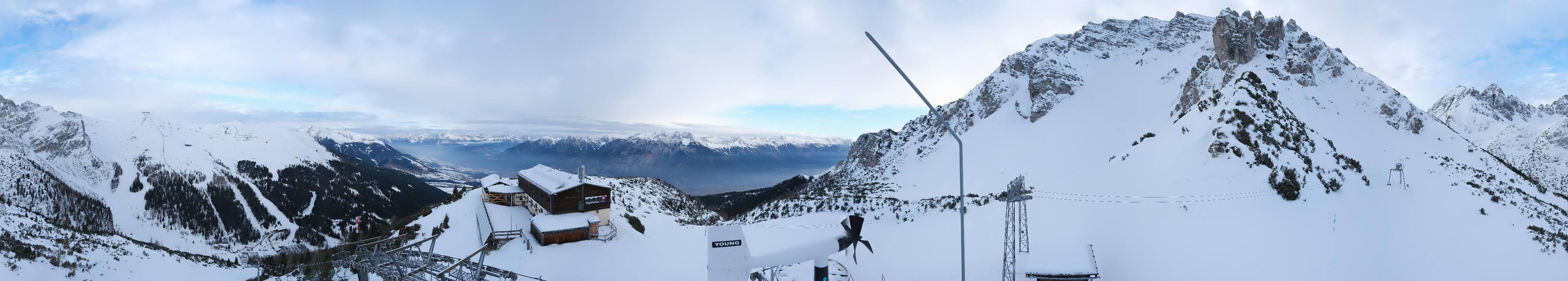 Archiv Foto Webcam Axams: Blick vom Birgitzköpflhaus