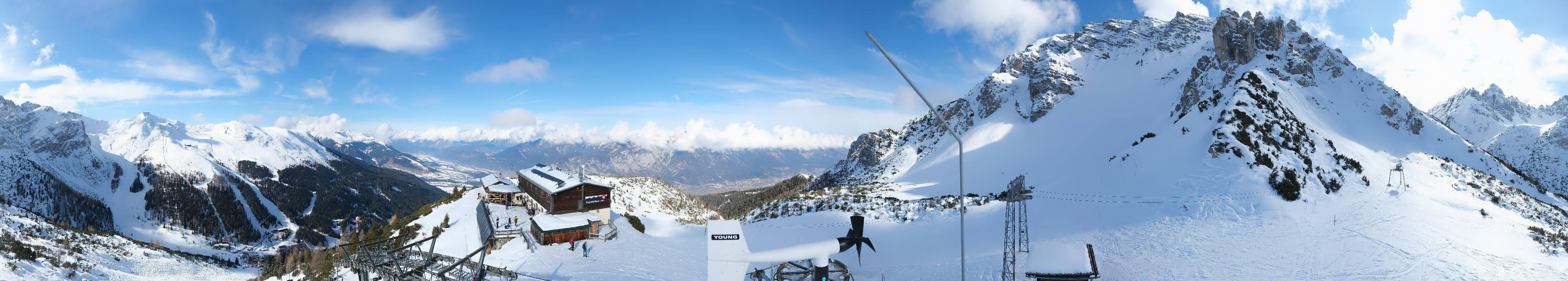 Archiv Foto Webcam Axams: Blick vom Birgitzköpflhaus