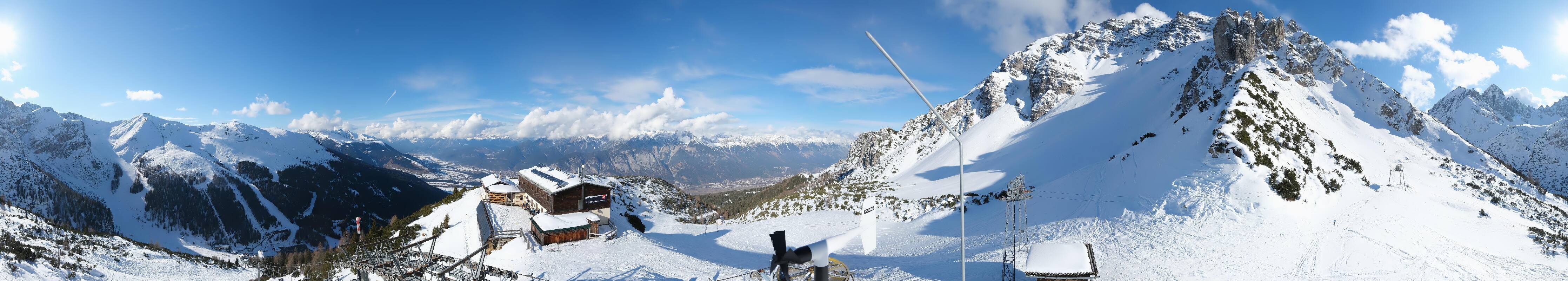 Archiv Foto Webcam Axams: Blick vom Birgitzköpflhaus