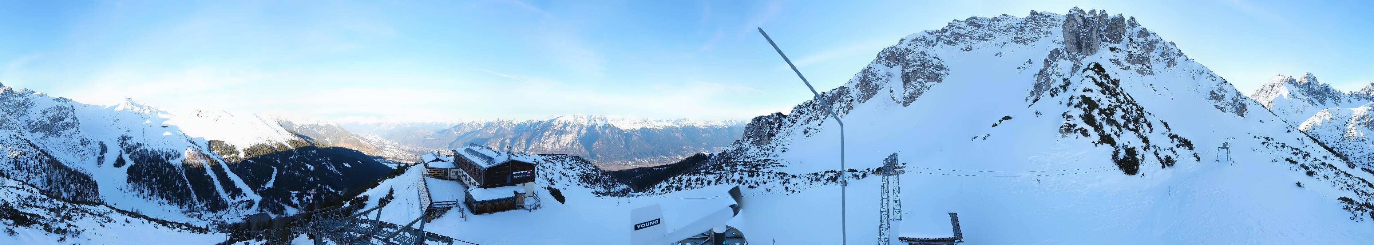 Archiv Foto Webcam Axams: Blick vom Birgitzköpflhaus