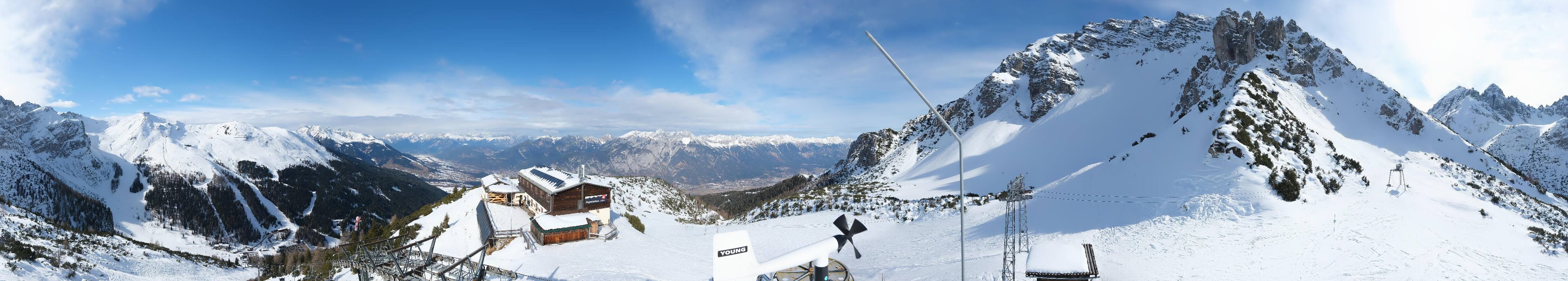 Archiv Foto Webcam Axams: Blick vom Birgitzköpflhaus