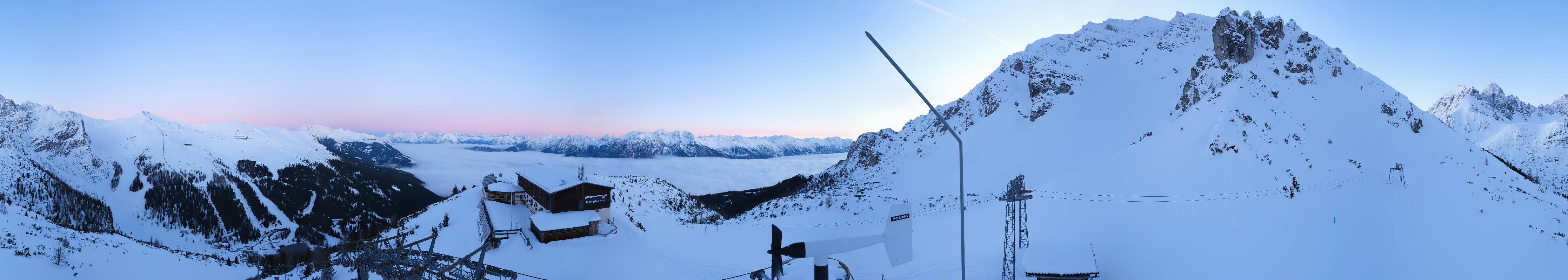 Archiv Foto Webcam Axams: Blick vom Birgitzköpflhaus
