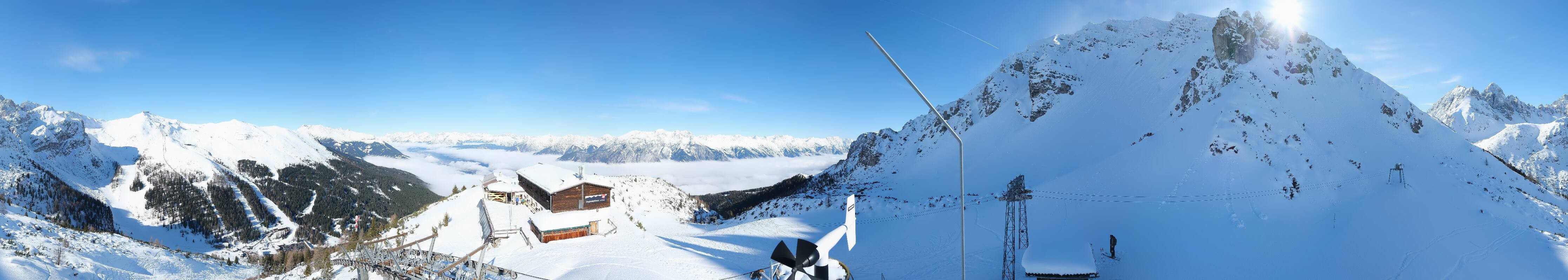 Archiv Foto Webcam Axams: Blick vom Birgitzköpflhaus