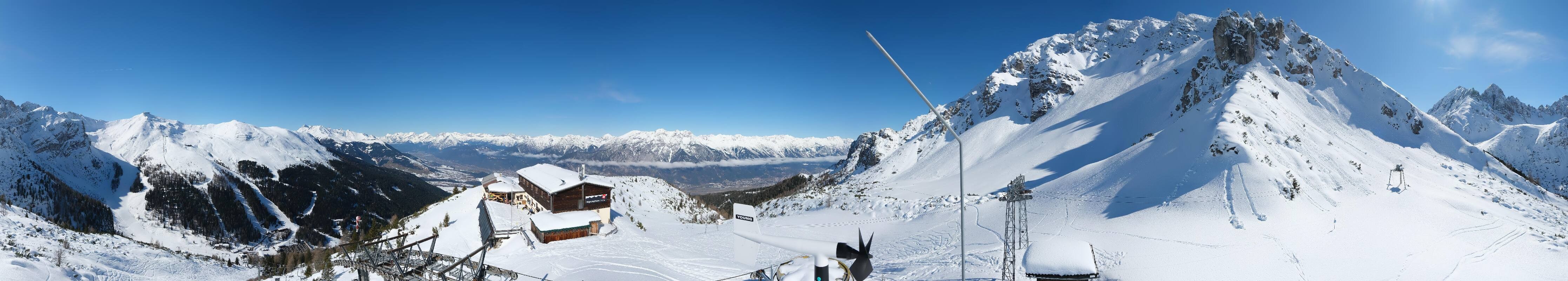 Archiv Foto Webcam Axams: Blick vom Birgitzköpflhaus