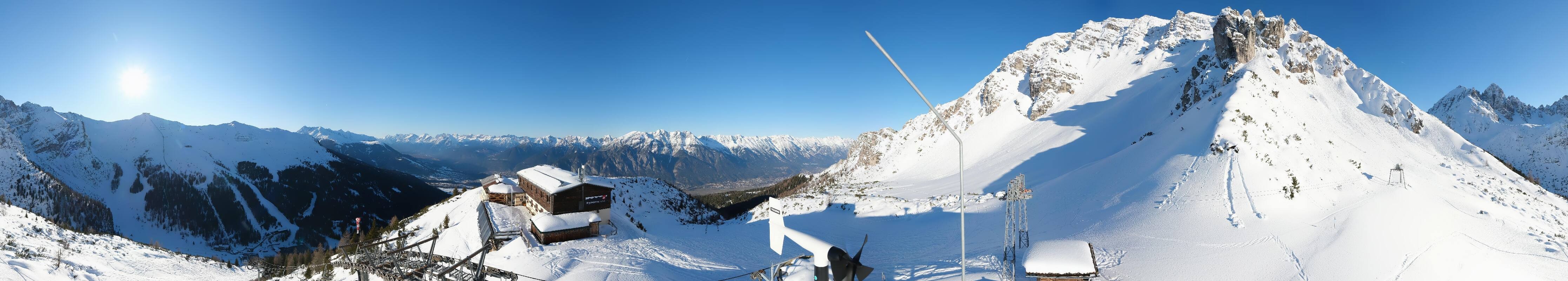 Archiv Foto Webcam Axams: Blick vom Birgitzköpflhaus