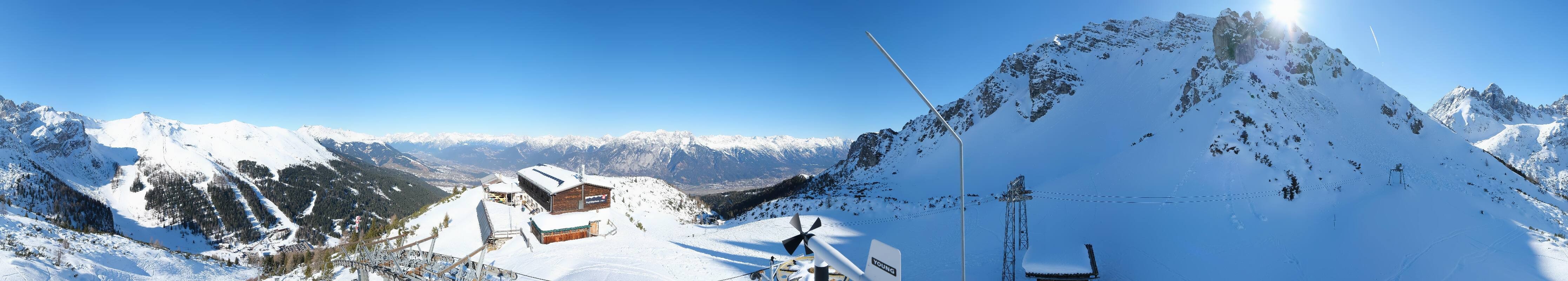 Archiv Foto Webcam Axams: Blick vom Birgitzköpflhaus