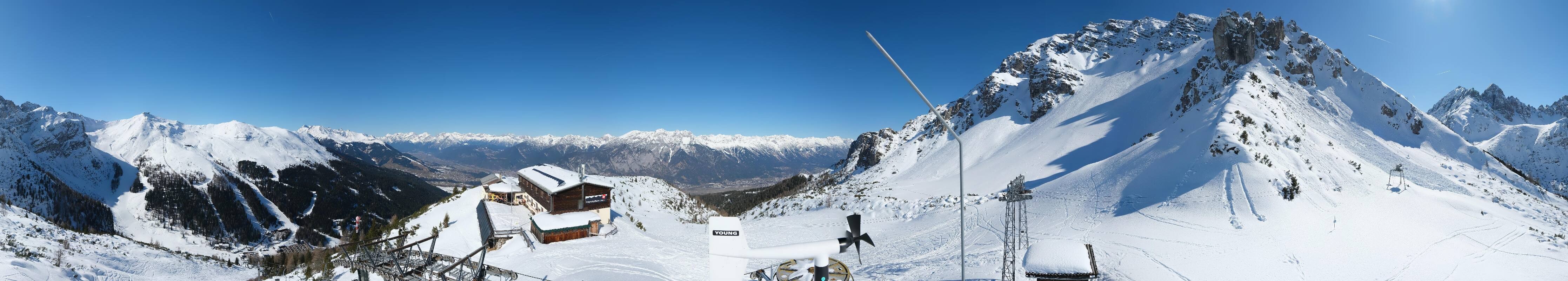 Archiv Foto Webcam Axams: Blick vom Birgitzköpflhaus