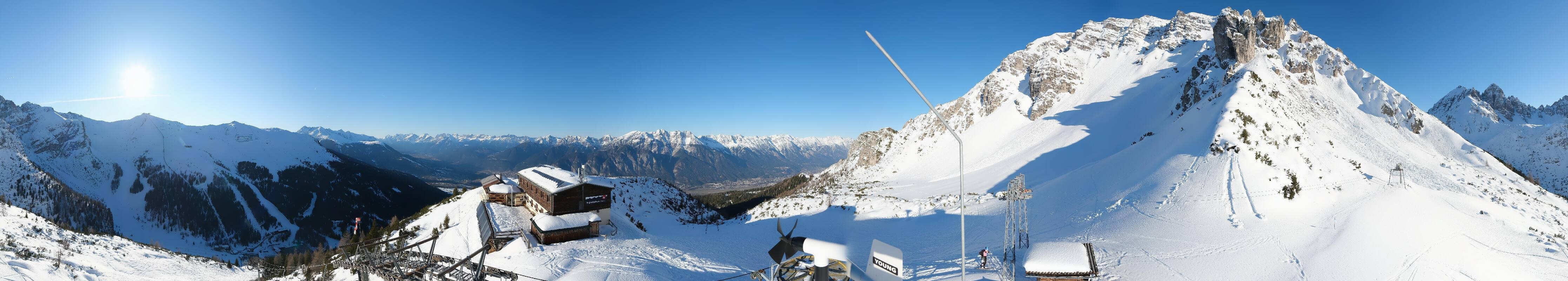 Archiv Foto Webcam Axams: Blick vom Birgitzköpflhaus