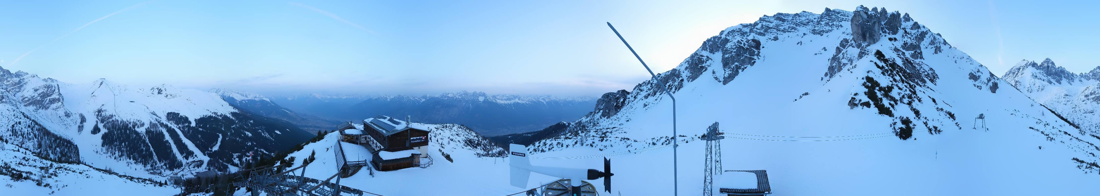 Archiv Foto Webcam Axams: Blick vom Birgitzköpflhaus