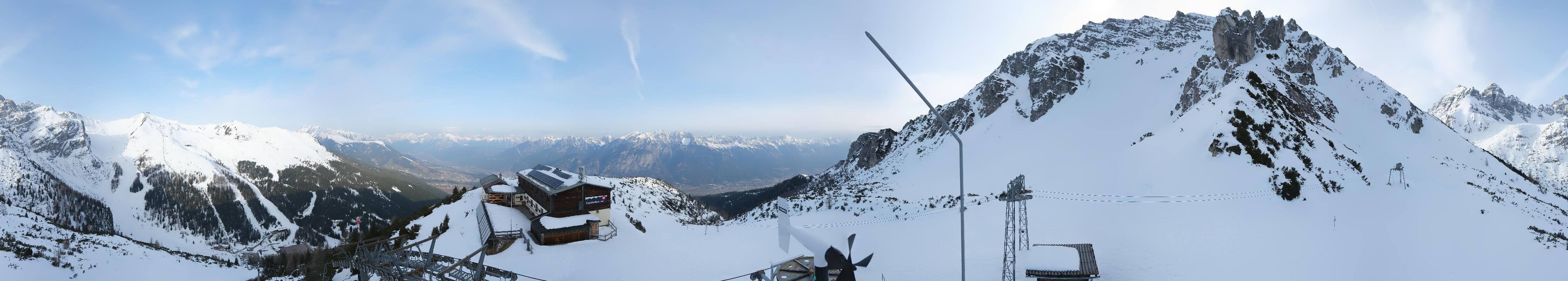 Archiv Foto Webcam Axams: Blick vom Birgitzköpflhaus