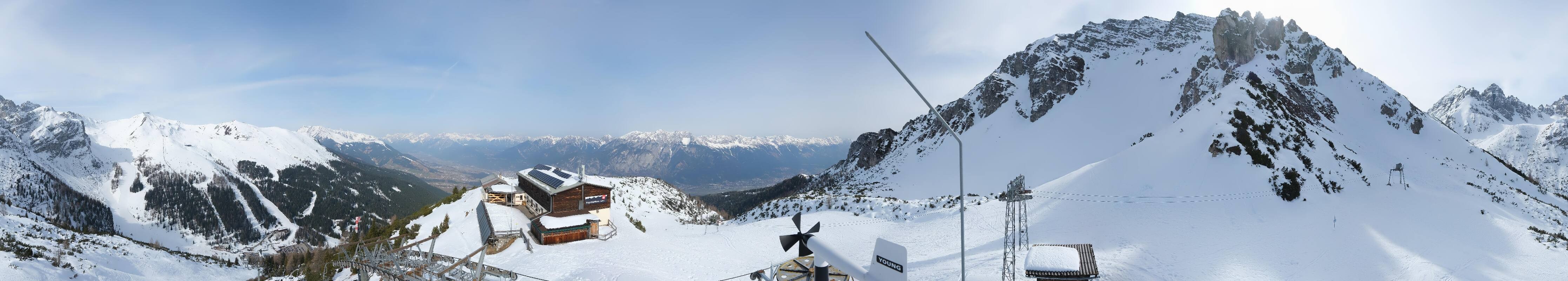 Archiv Foto Webcam Axams: Blick vom Birgitzköpflhaus