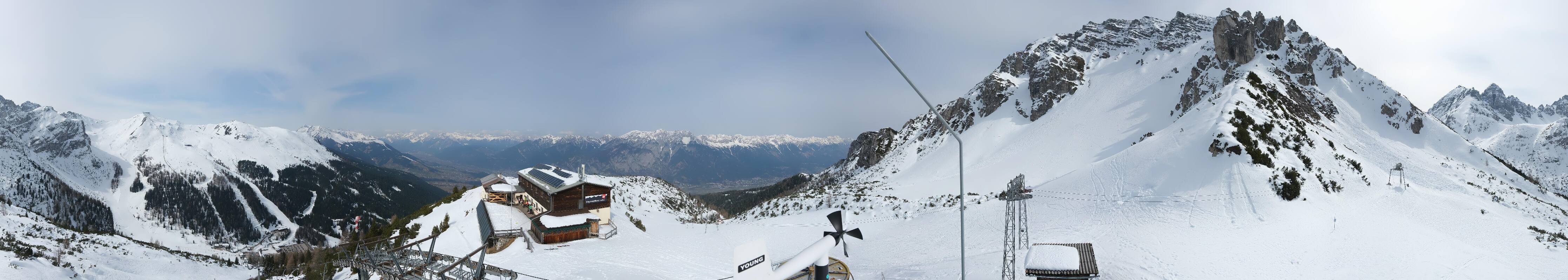 Archiv Foto Webcam Axams: Blick vom Birgitzköpflhaus