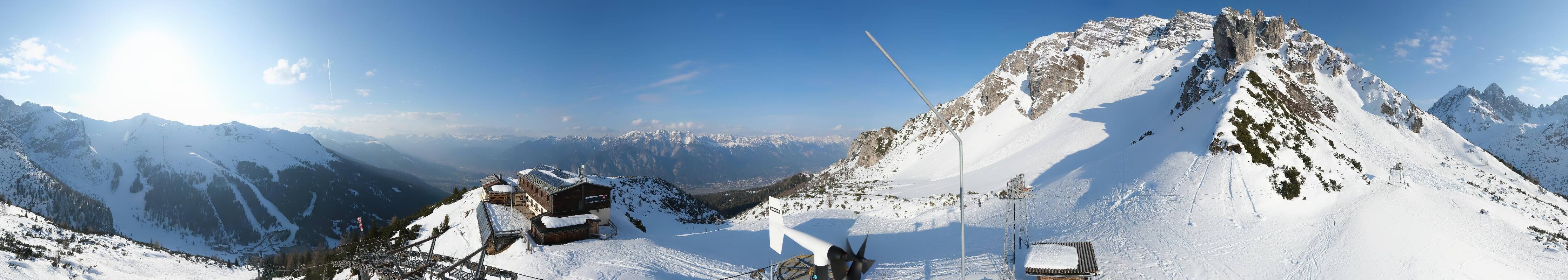 Archiv Foto Webcam Axams: Blick vom Birgitzköpflhaus