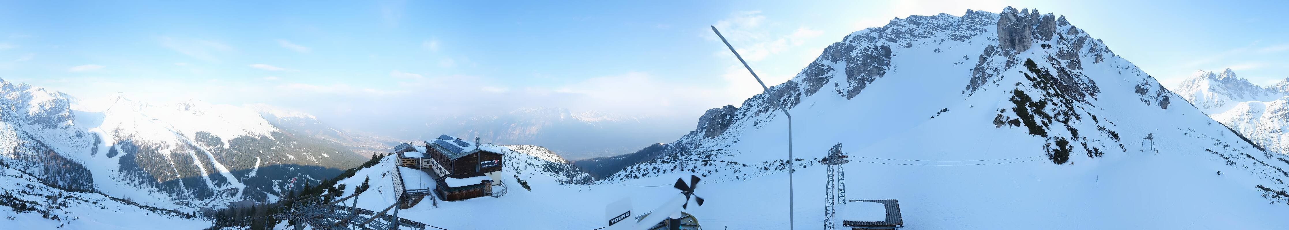 Archiv Foto Webcam Axams: Blick vom Birgitzköpflhaus
