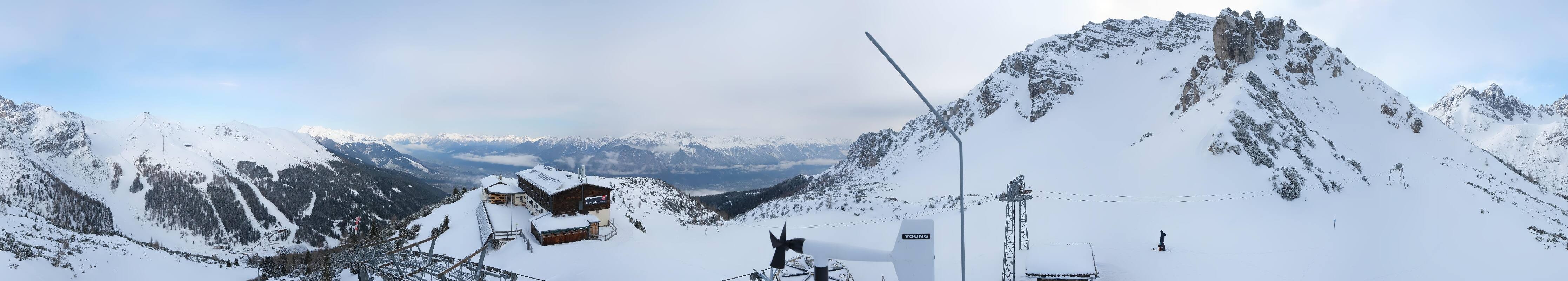 Archiv Foto Webcam Axams: Blick vom Birgitzköpflhaus