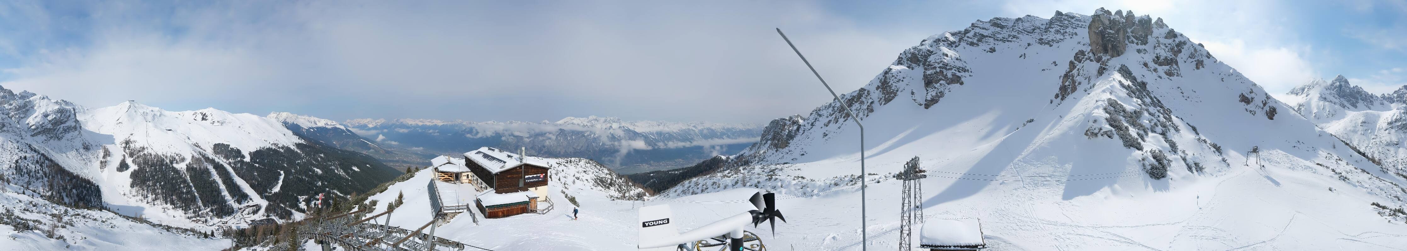 Archiv Foto Webcam Axams: Blick vom Birgitzköpflhaus