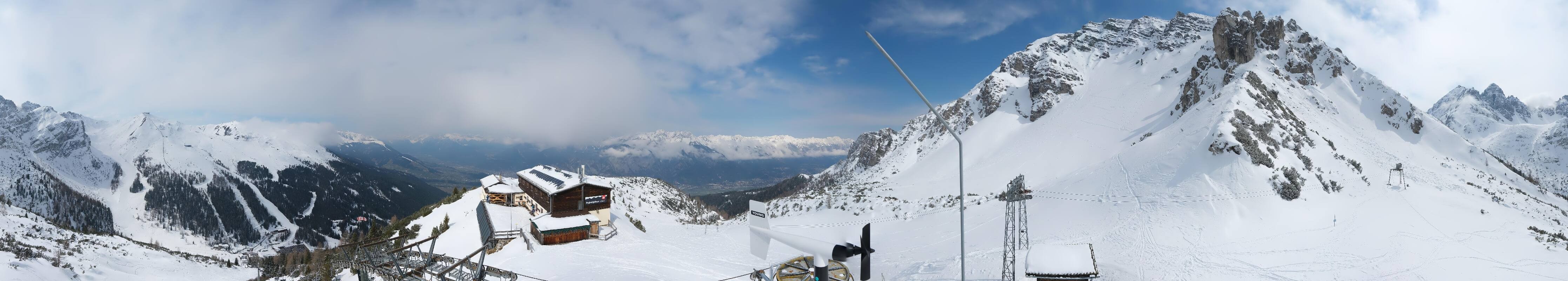 Archiv Foto Webcam Axams: Blick vom Birgitzköpflhaus