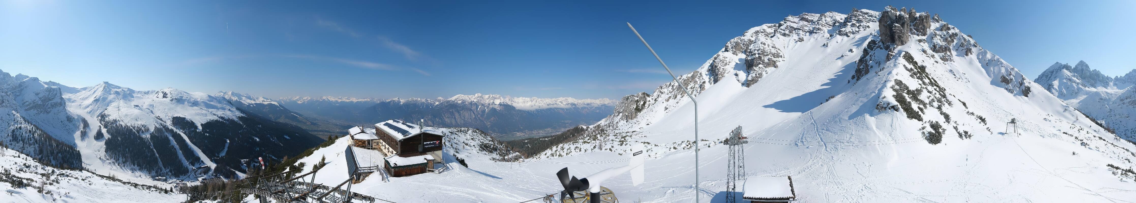 Archiv Foto Webcam Axams: Blick vom Birgitzköpflhaus