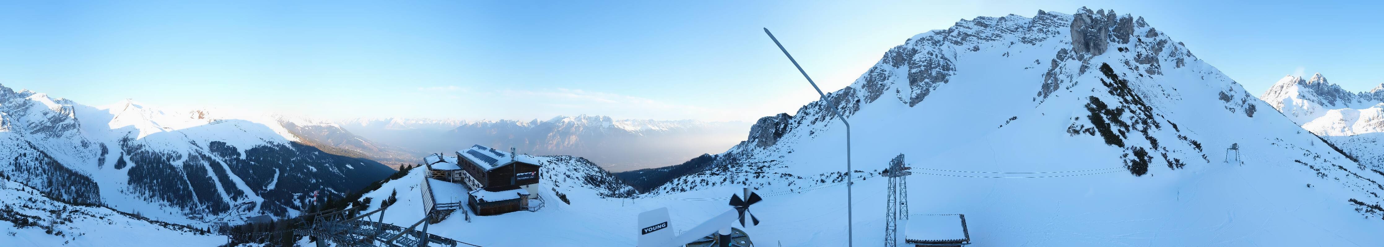 Archiv Foto Webcam Axams: Blick vom Birgitzköpflhaus