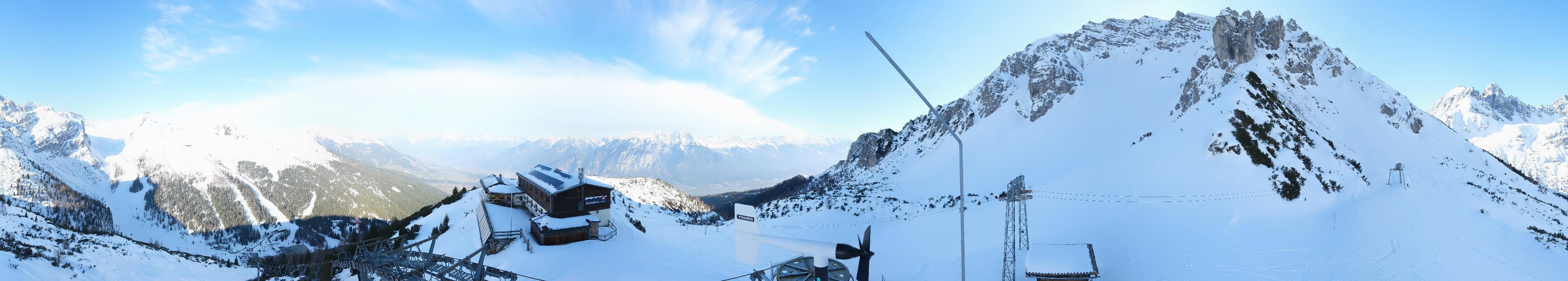Archiv Foto Webcam Axams: Blick vom Birgitzköpflhaus