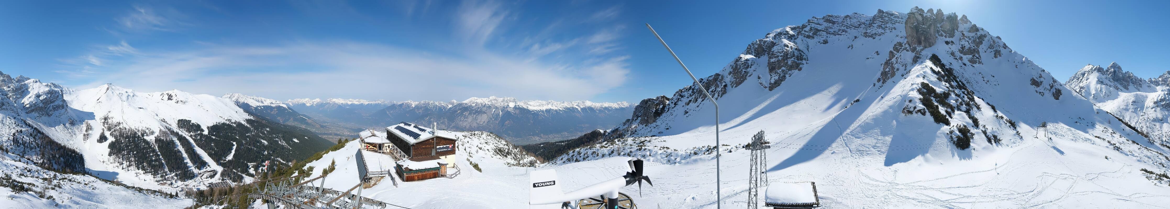 Archiv Foto Webcam Axams: Blick vom Birgitzköpflhaus