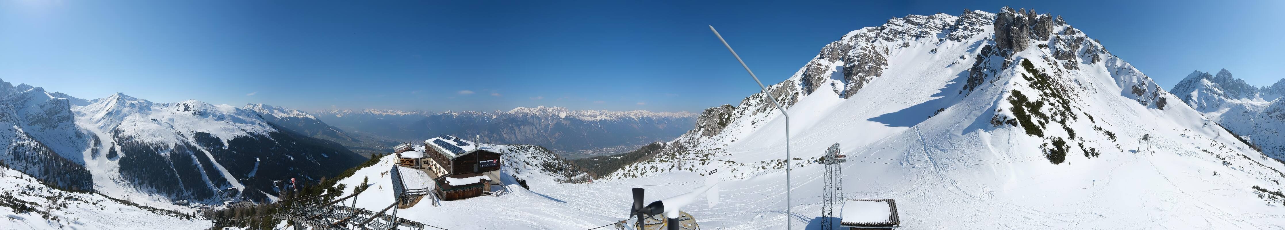 Archiv Foto Webcam Axams: Blick vom Birgitzköpflhaus