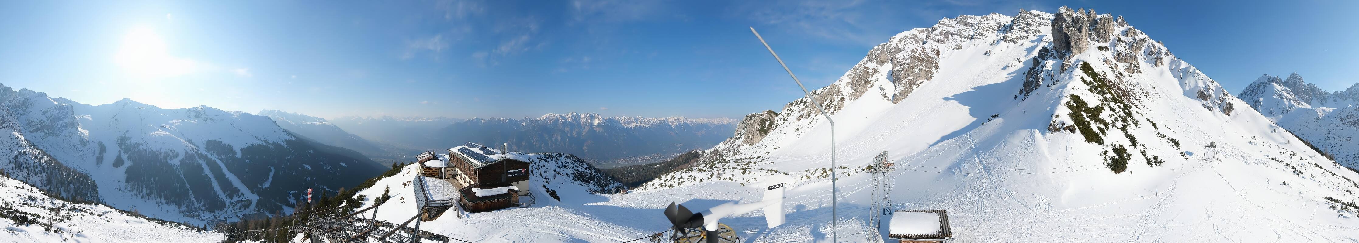 Archiv Foto Webcam Axams: Blick vom Birgitzköpflhaus